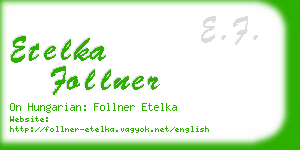 etelka follner business card